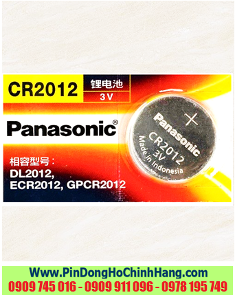 Pin Panasonic CR2012, Pin CR2012